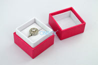 Small Jewelry Leather Ring Boxes W/ Custom Size Insert Slot Injection Core